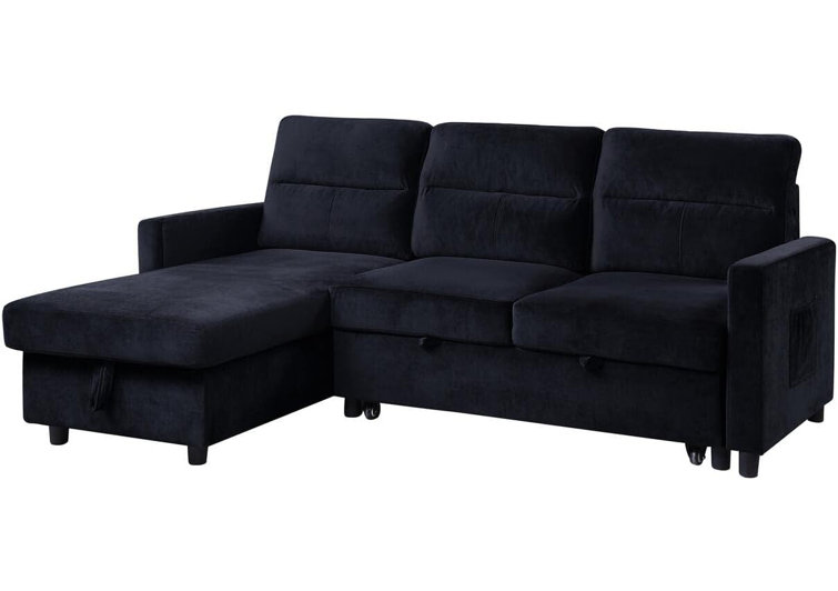 BlissfulNights Velvet Sectional Wayfair Canada